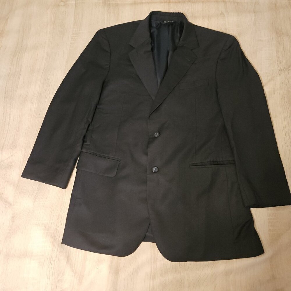 Jos A Banks Mens Size 41R Wool Blqzer Sport Coat Dark Navy Blue